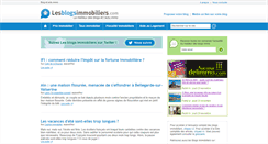 Desktop Screenshot of lesblogsimmobiliers.com