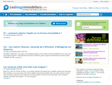 Tablet Screenshot of lesblogsimmobiliers.com